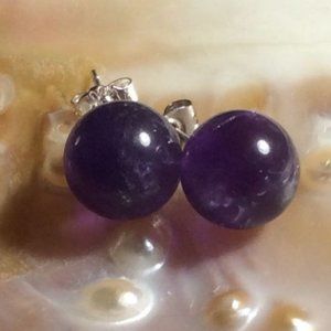 Natural Amethyst Gemstone .925 Sterling Silver  SG-0005